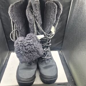 BearPaw Charcoal Winter Boots